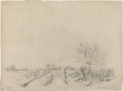 Montmorency Road, ca. 1850-1860 door Camille Pissarro