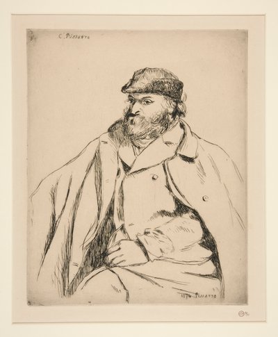 Paul Cézanne (Portret van Cézanne) door Camille Pissarro
