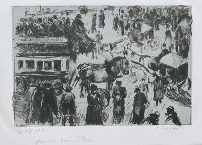 Place du Havre, Parijs door Camille Pissarro