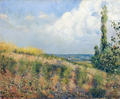 De naderende storm door Camille Pissarro