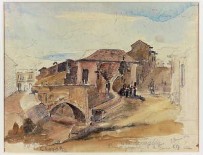 De brug van Dona Romualda Caracas, Venezuela 1854 ... door Camille Pissarro