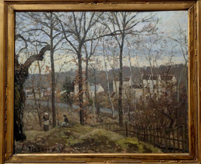Winterlandschap in Louveciennes door Camille Jacob Pissarro