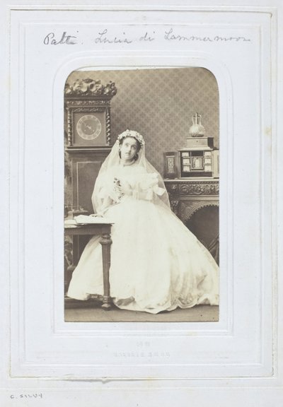 Adelina Patti, 1860-69 door Camille Silvy