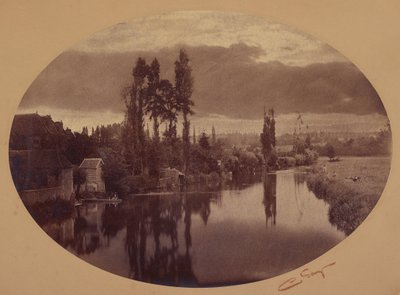 Rivierscène door Camille Silvy