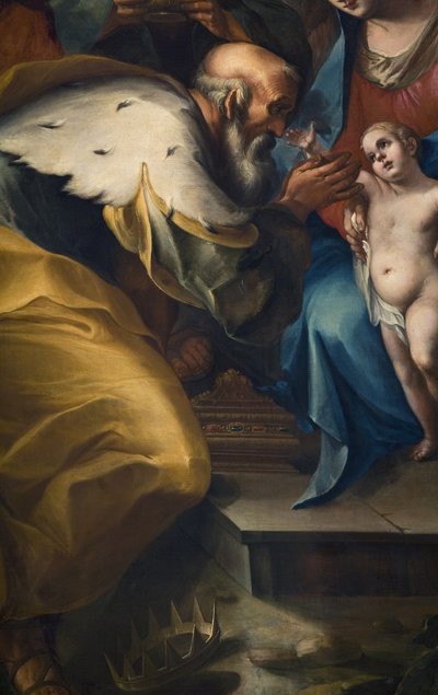 Aanbidding van de wijzen (detail) door Camillo Procaccini