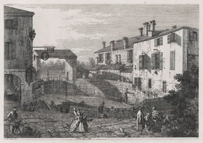 Le Porte Del Dolo, uit de serie Vedute door Canaletto (Giovanni Antonio Canal)