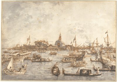 Hemelvaartsdagfestival in Venetië, 1765-1766 door Canaletto