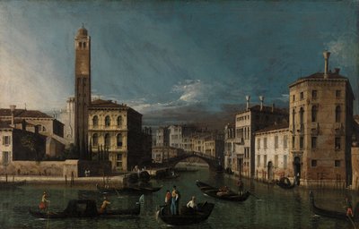 Groot Kanaal: San Geremia en de Ingang naar de Cannaregio door Canaletto