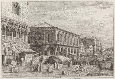 Le Preson. V. [linksonder], ca. 1735-1746 door Canaletto