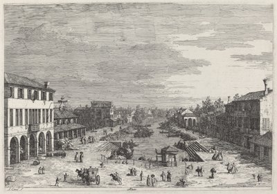 Mestre, ca. 1735-1746 door Canaletto