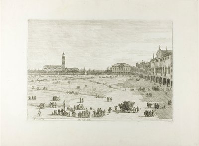 Prà della Valle, uit Vedute door Canaletto