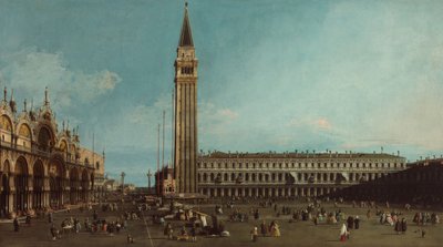 Het San Marcoplein, Venetië door Canaletto