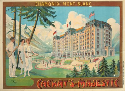 Poster voor het hotel 