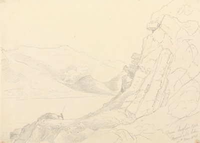 Vanaf Anglers Rock, Ennerdale Lake, 10 mei 1836 door Capt. Thomas Hastings