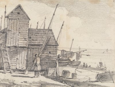 Strand van Hastings, 7 oktober 1820 door Capt. Thomas Hastings