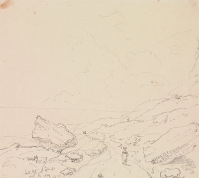 Aardverschuiving, Isle of Wight, 13 augustus 1829 door Capt. Thomas Hastings