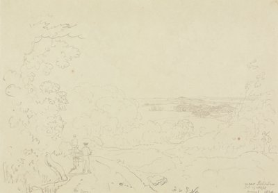 Nabij Swainstone, Isle of Wight, augustus 1829 door Capt. Thomas Hastings