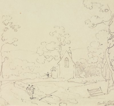 Shanklin Kerk, Isle of Wight, 28 mei 1829 door Capt. Thomas Hastings
