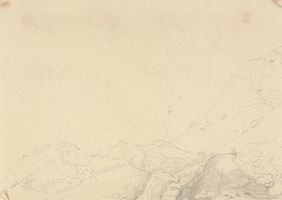 De aardverschuiving over Niton, 13 augustus 1829 door Capt. Thomas Hastings