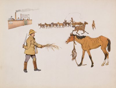 Op weg naar de Chevril Fabriek, uit The Leaguer of Ladysmith, 1900 door Captain Clive Dixon