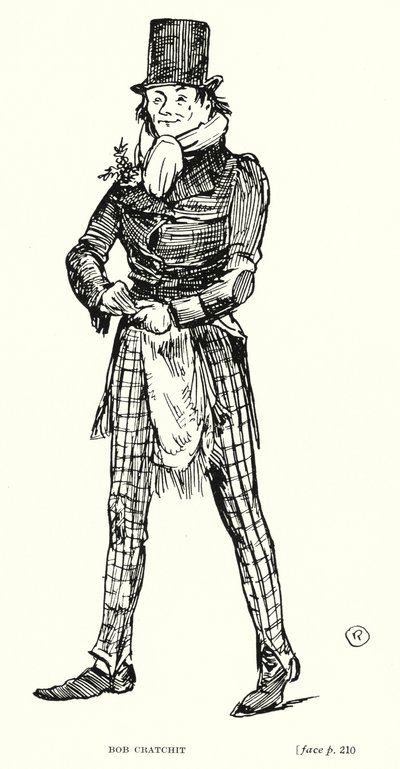 Dickens personage: Bob Cratchit door Captain Edward Henry Handley Read