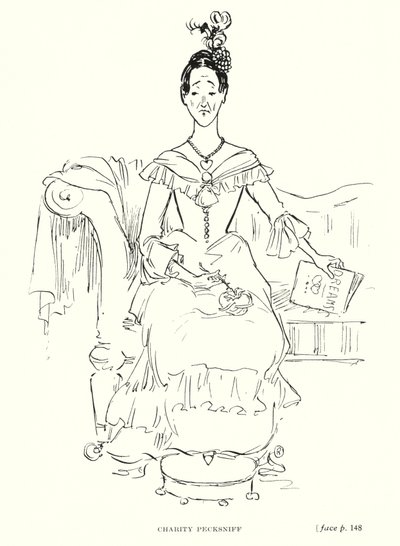 Dickens personage: Charity Pecksniff door Captain Edward Henry Handley Read