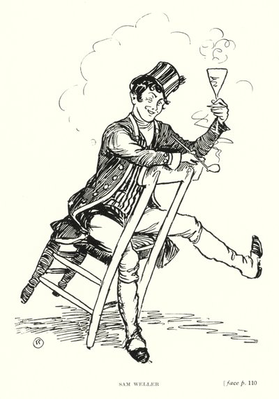 Dickens personage: Sam Weller door Captain Edward Henry Handley Read