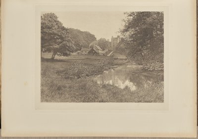 Haddon Hall en Homestead, vanaf de rivier door Captain George Bankart