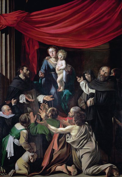 Madonna van de Rozenkrans door Caravaggio