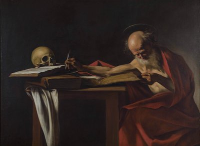 Heilige Jeroen door Caravaggio