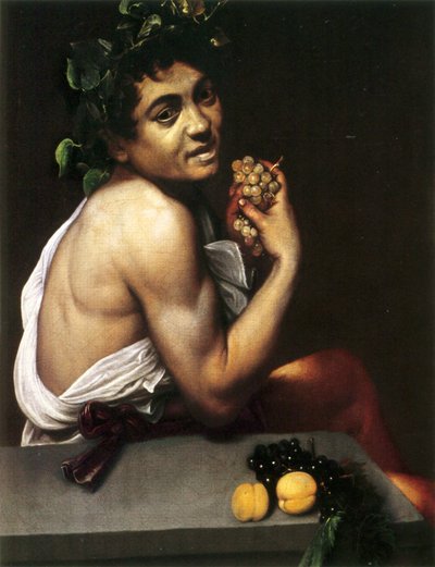 Zelfportret als Bacchus door Caravaggio