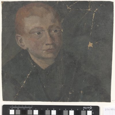 Jongenskop met rood haar door Carel Adolph Lion Cachet