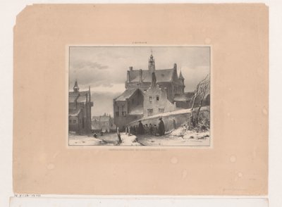 Wintergezicht door Carel Christiaan Antony Last