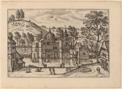 Kasteel met een Gracht door Carel Collaert