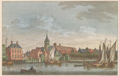 Oostzijde van Zaandam, ca. 1790 door Carel Frederik Bendorp (I)