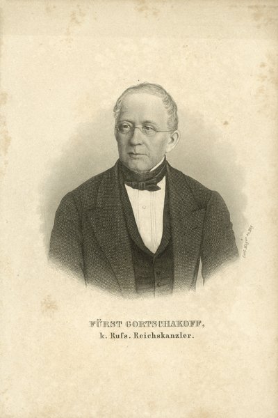 Prins Alexander Gorchakov, Russische staatsman door Carl (after) Mayer