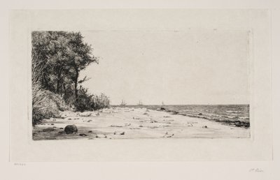 Van de noordkust van Seeland. Hornbækplantage door Carl Bloch