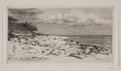 Stenet Strandbred door Carl Bloch