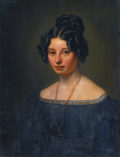 Anna Moederbig door Carl Christian Vogel von Vogelstein