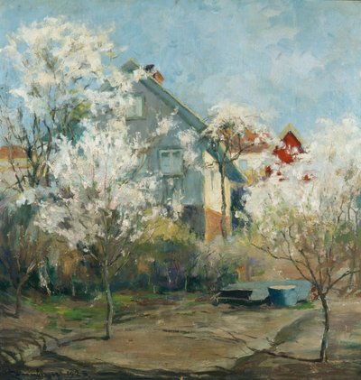Uitzicht vanuit de studio door Carl Dornberger
