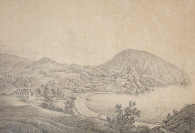 Uitzicht op het Landgoed van Armand Emmanuel du Plessis, hertog van Richelieu in Gursuf, 1810s door Carl Ferdinand von Kugelgen