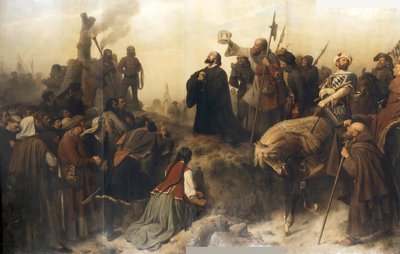 Hus voor de brandstapel door Carl Friedrich Lessing