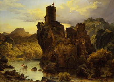 Ridderburcht door Carl Friedrich Lessing