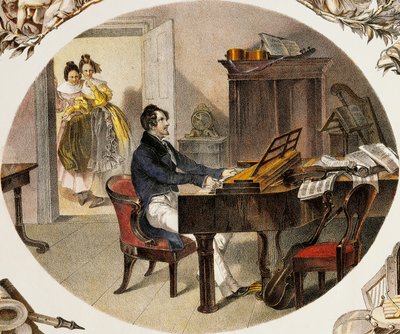 Muziekleraar door Carl and Geiger Peter Johann Nepomuk Kunz