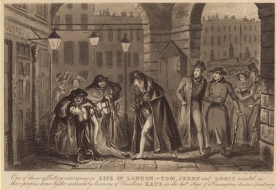 Een van die aangrijpende gebeurtenissen in het leven in Londen door Carl Georg Adolph Hasenpflug