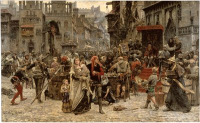 Valdemar Atterdag houdt Visby gegijzeld, 1361, 1882 door Carl Gustaf Hellqvist