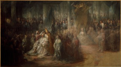 Zweeds: Kroning van Gustav III. Onvoltooid
 De kroning van koning Gustav III van Zweden. Onvoltooid door Carl Gustaf Pilo