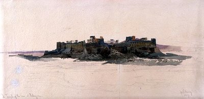 De Tempel van de Zon in Palmyra door Carl Haag