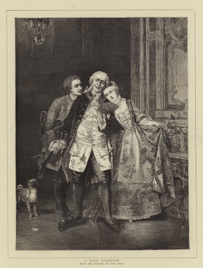 Een Vriendelijke Beschermer door Carl Heinrich Hoff