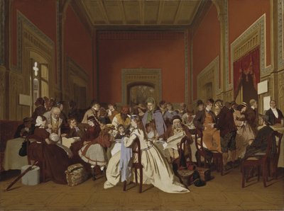 Tweede klas wachtkamer, c.1865 door Carl Hendrik d Unker